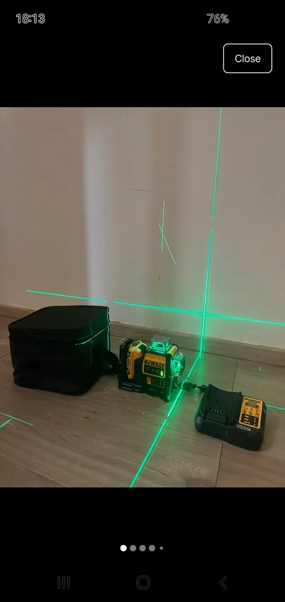 12V 3 Way Dewalt Green Laser - Image 4