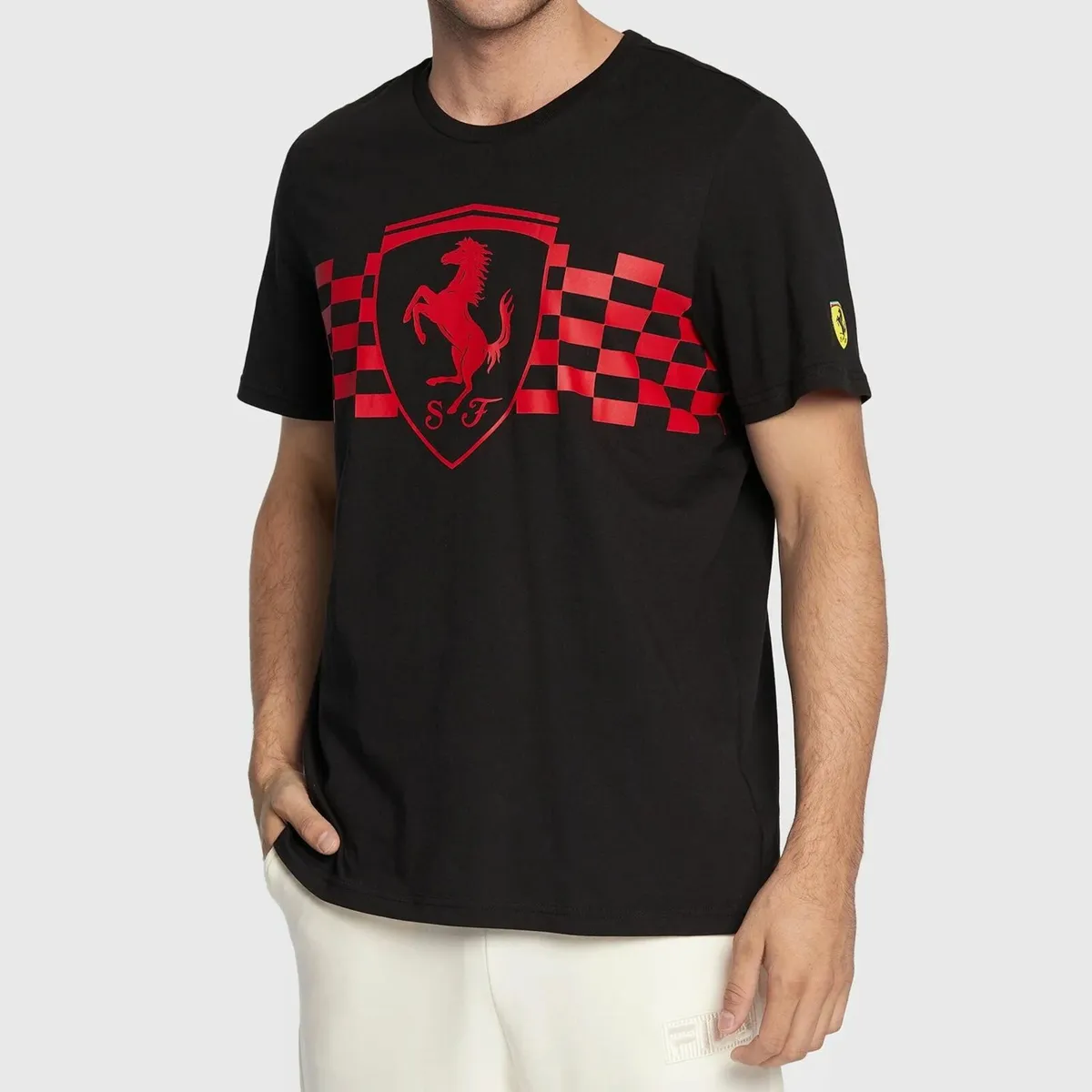 Puma Black Ferrari Race T-shirt Mens Size M - Image 2