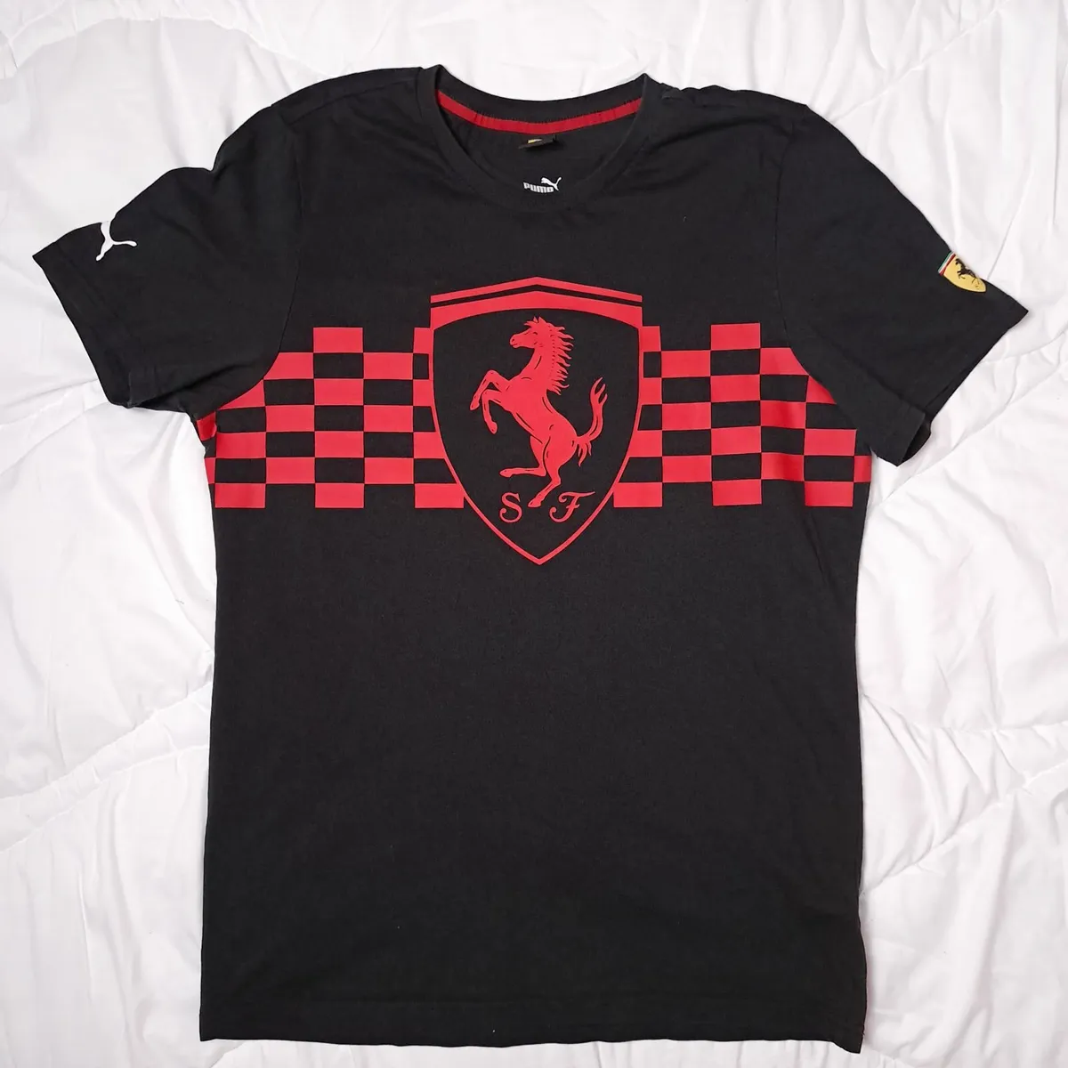 Puma Black Ferrari Race T-shirt Mens Size M - Image 1
