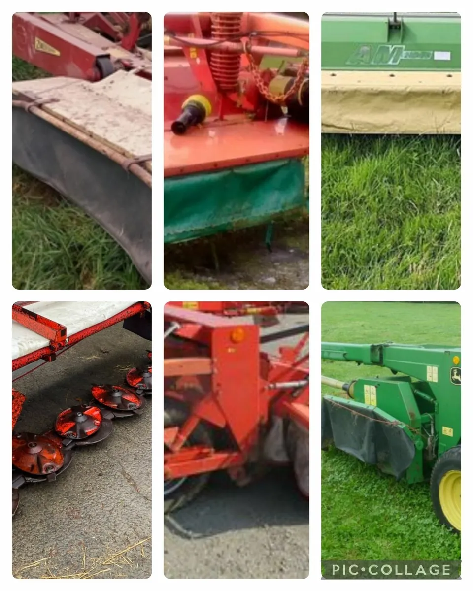 Breaking mowers johndeere,khun,kverneland