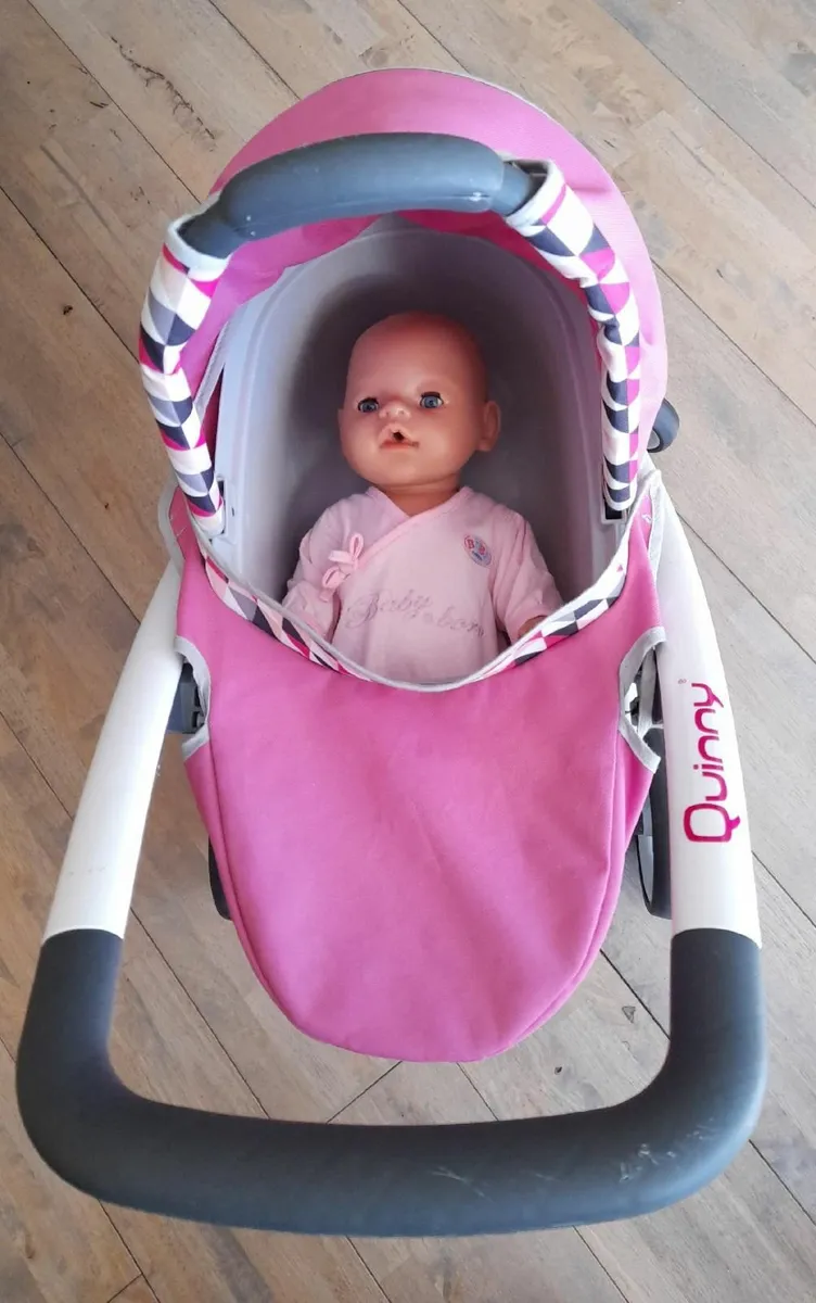 Quinny Pram and Baby Born doll - Image 2