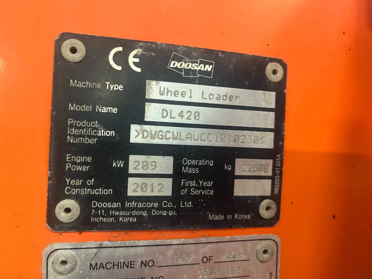 2012 DOOSAN DL420 - Image 2