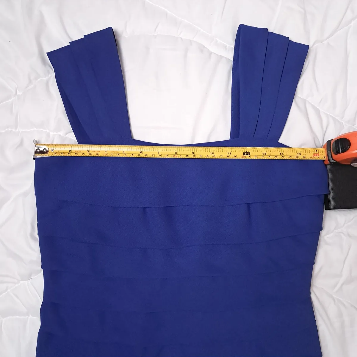 Jaeger Blue Navy Bandage Mini Dress 10UK/38EU - Image 4