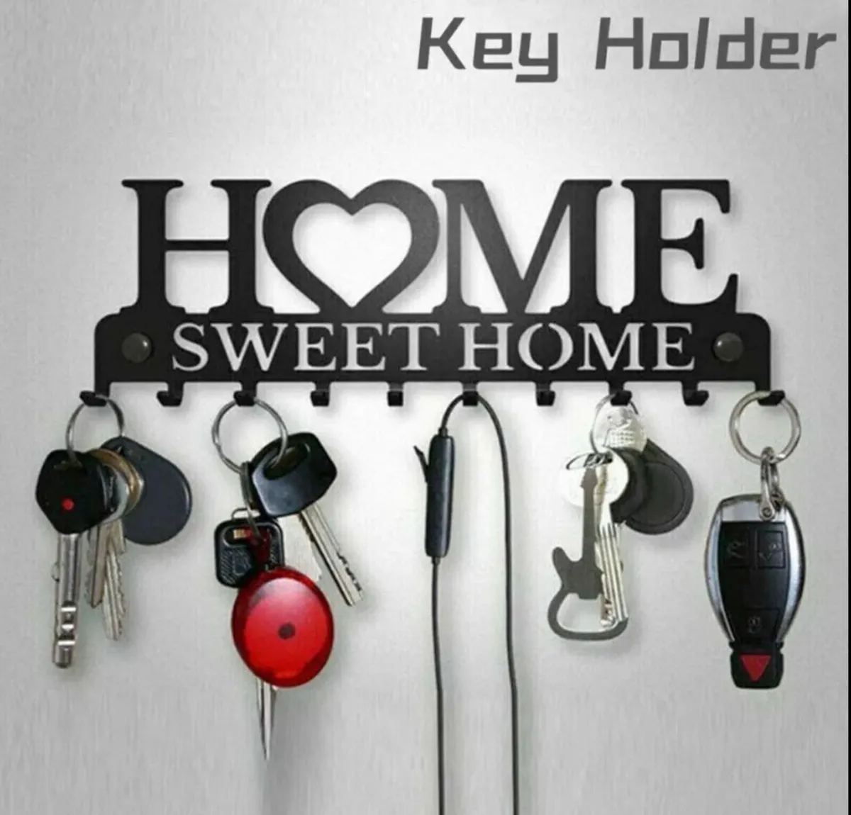 Sweet Home Shelf Hooks Key Holder NEW - Image 1