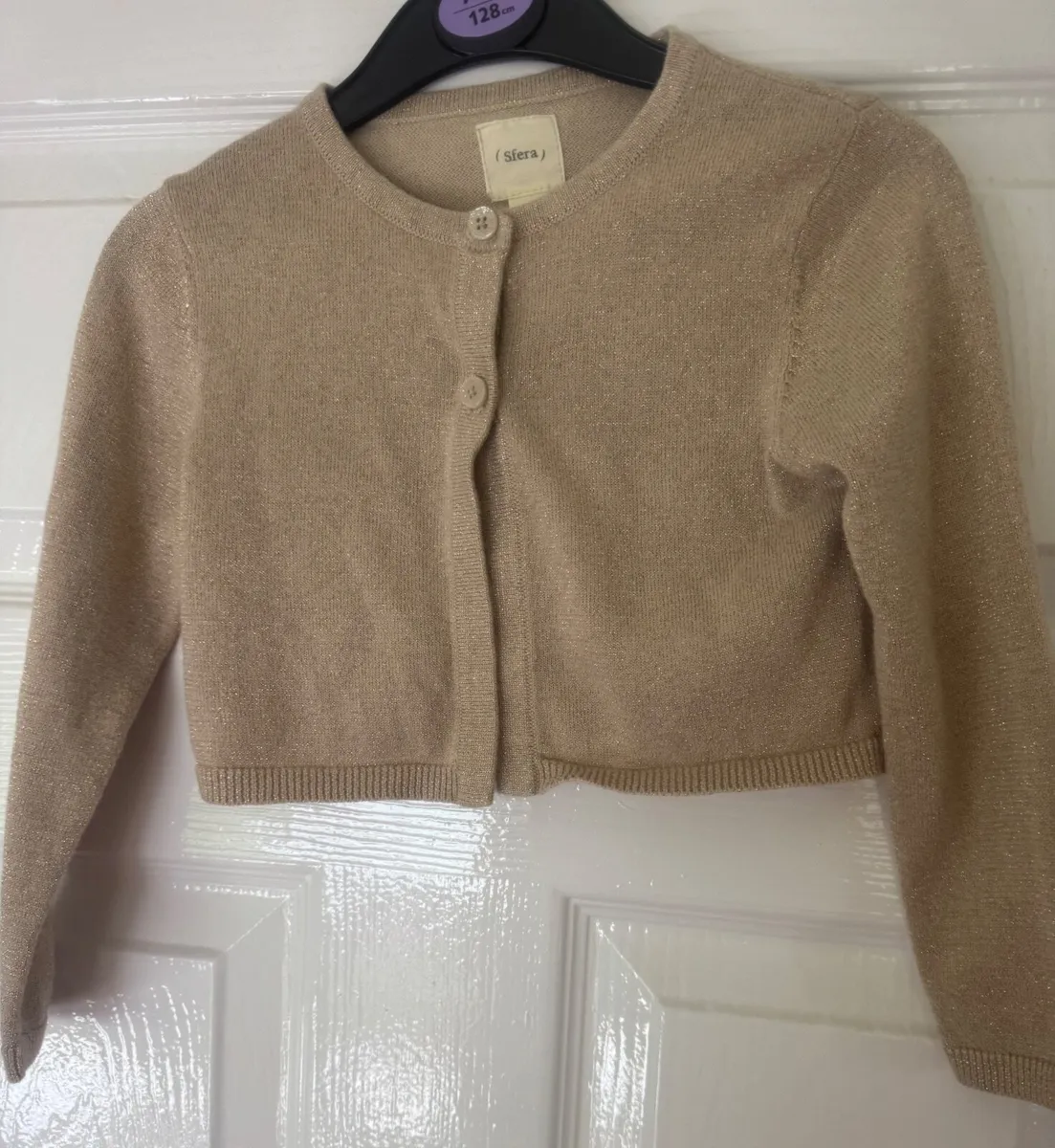 Golden Glitter Cardigan - Image 1