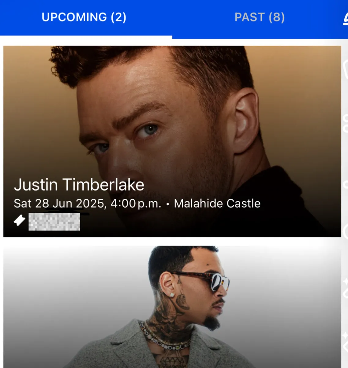 Justin timerlake concert tickets