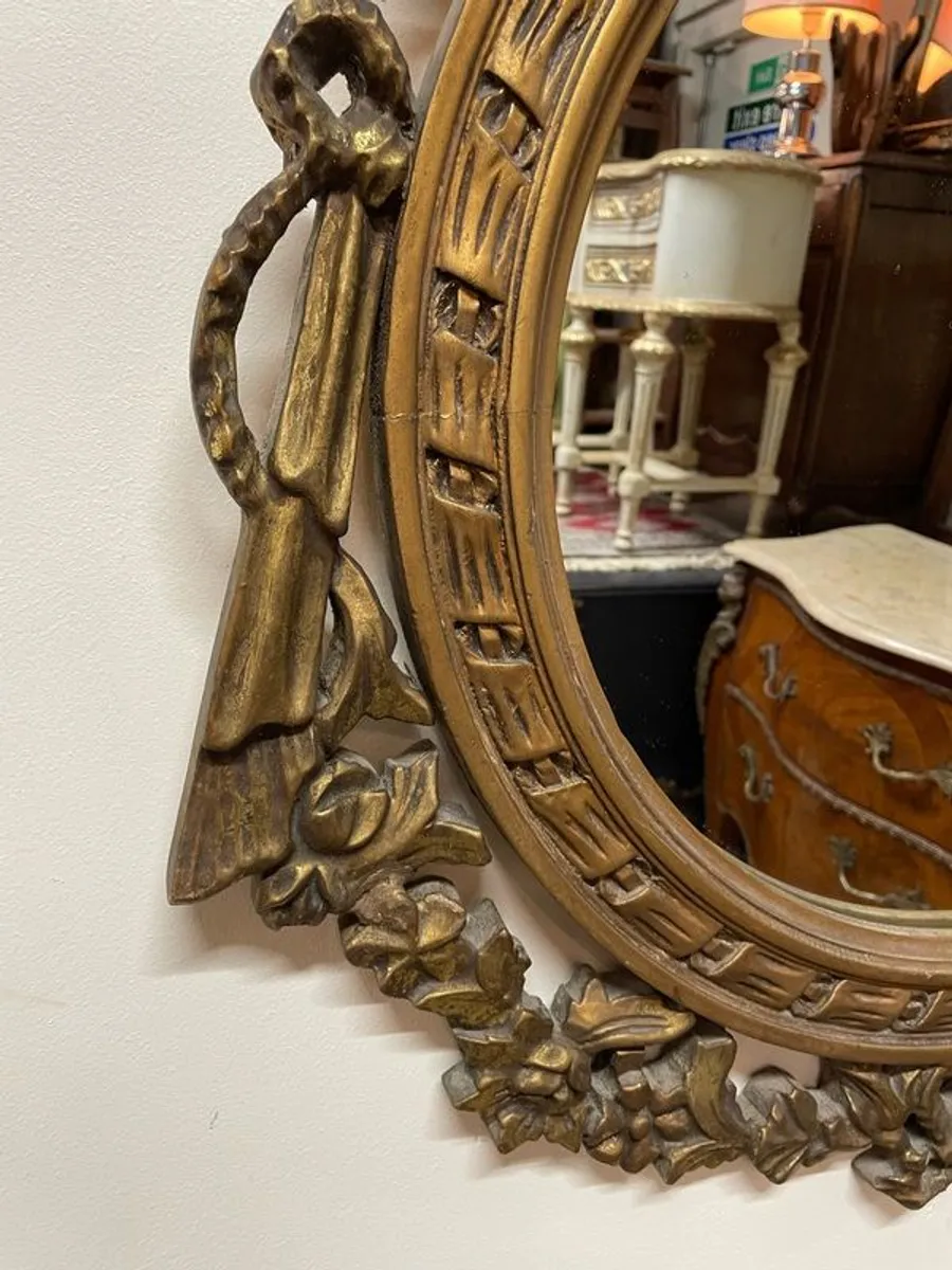 Vintage Napoleon III Design Gilt Wood Mirror. - Image 2
