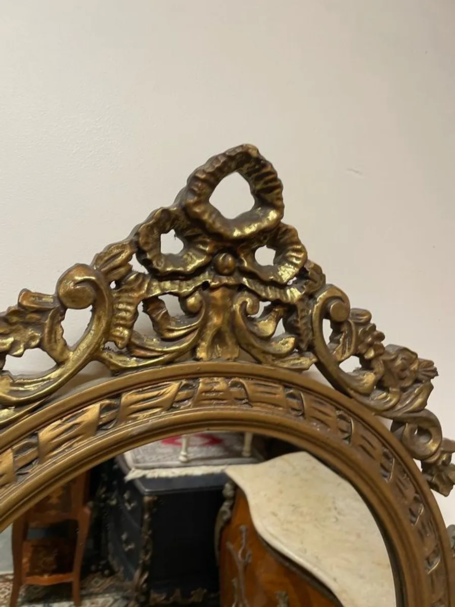Vintage Napoleon III Design Gilt Wood Mirror. - Image 3