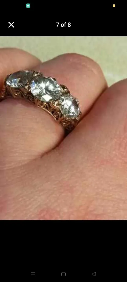 Beautiful Vintage Trilogy Ring - Image 2