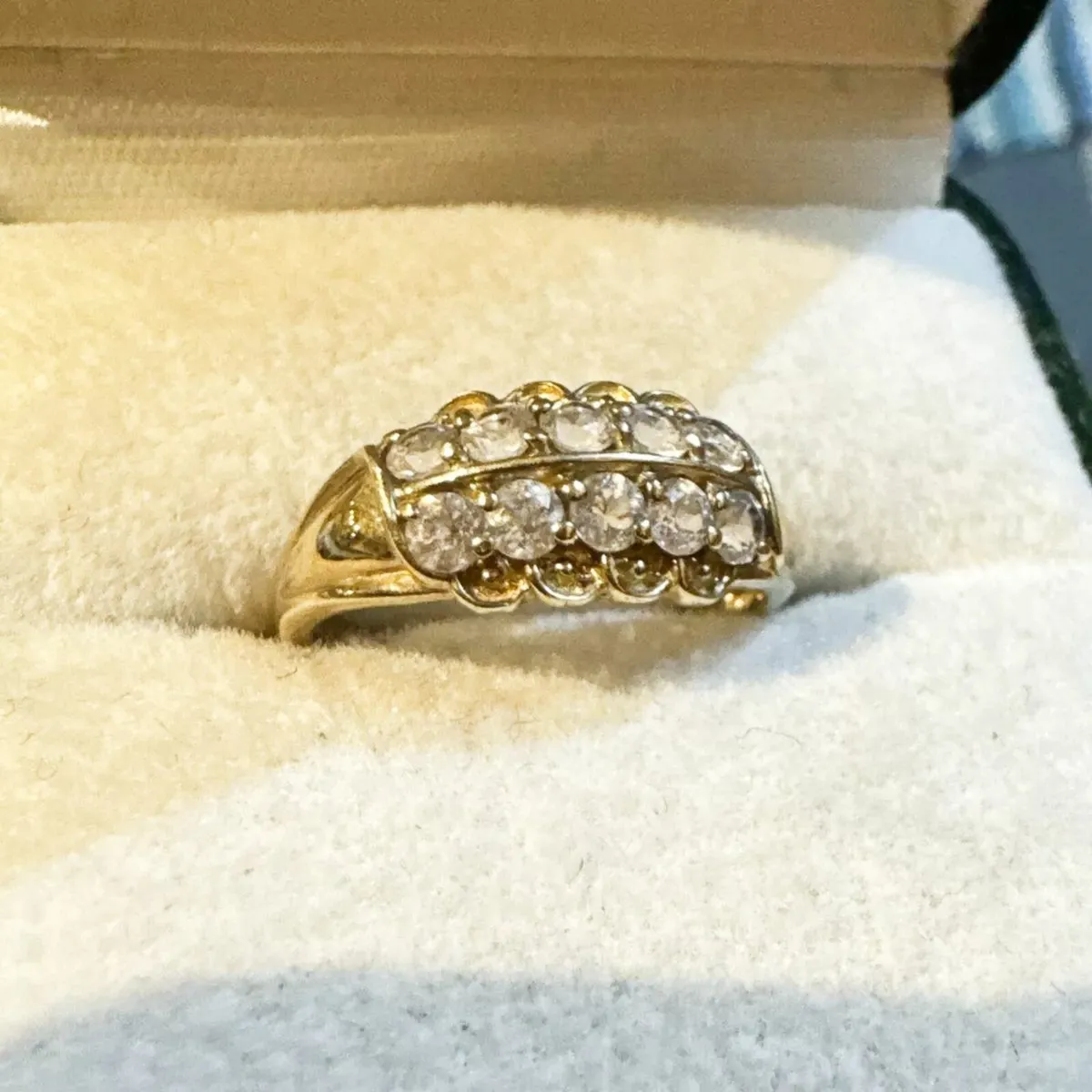 Beautiful Gold CZ  Band - Image 3