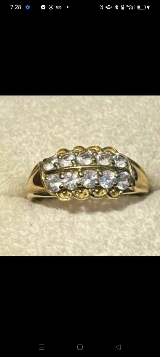Beautiful Gold CZ  Band - Image 4