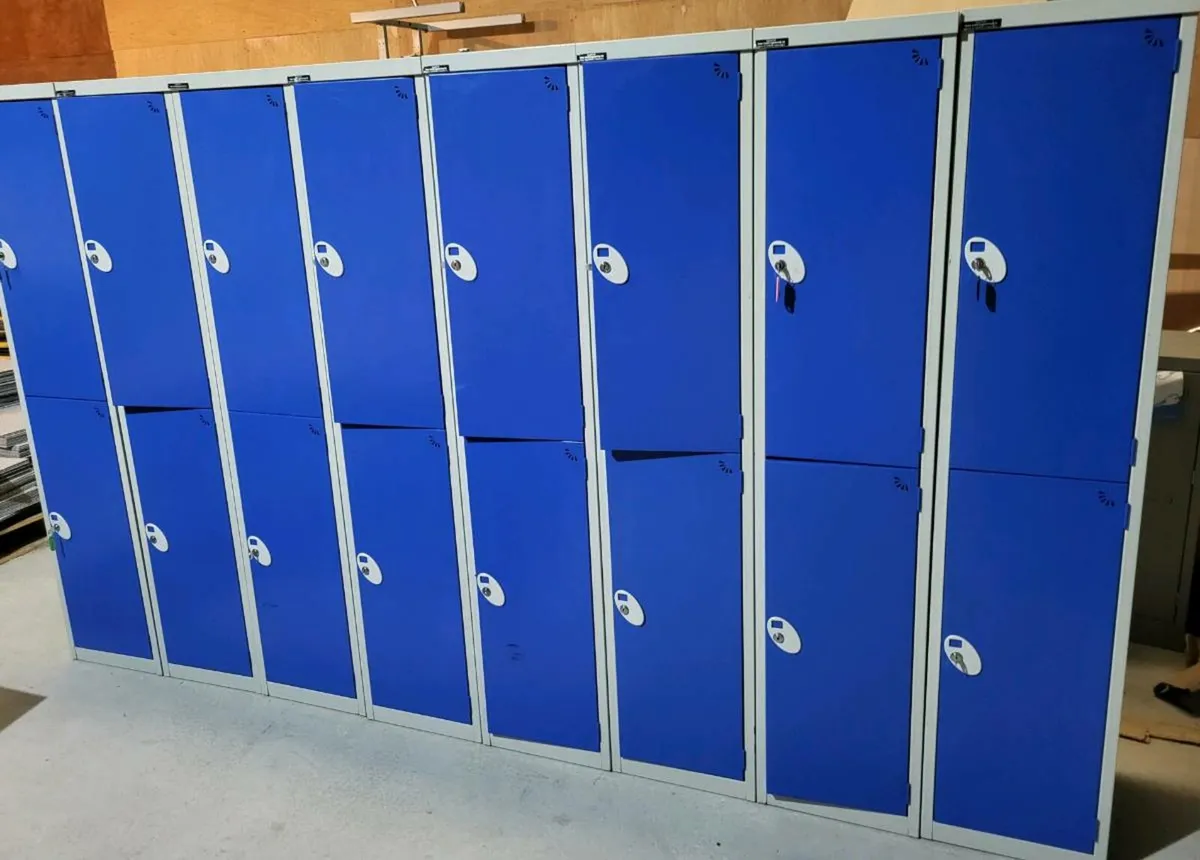 Extra Deep Wide Door Lockers With Keys. - Image 1
