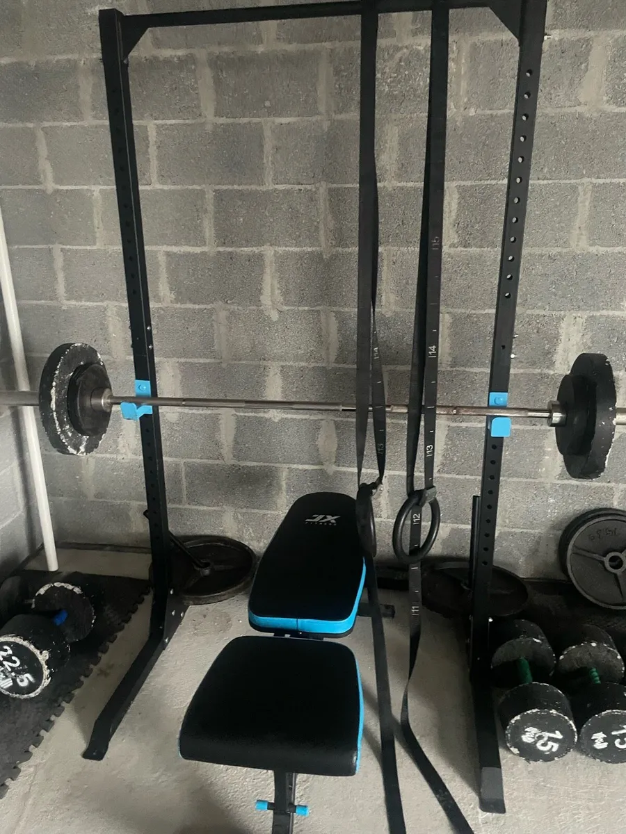 Gym - Steel Plates, Olympic Bar, Squat Rack, Rings - Image 1