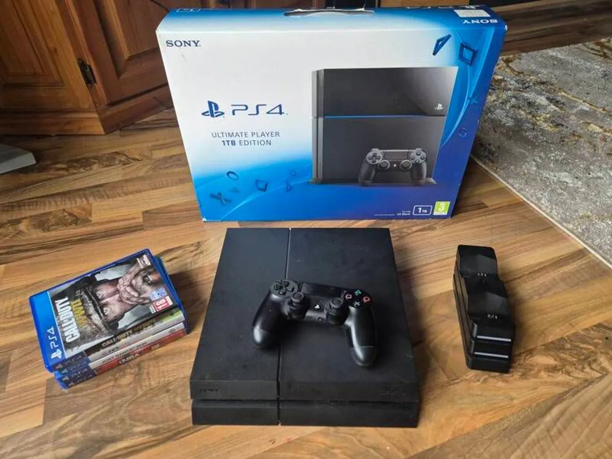 Playstation 4 1TB with Controller and games