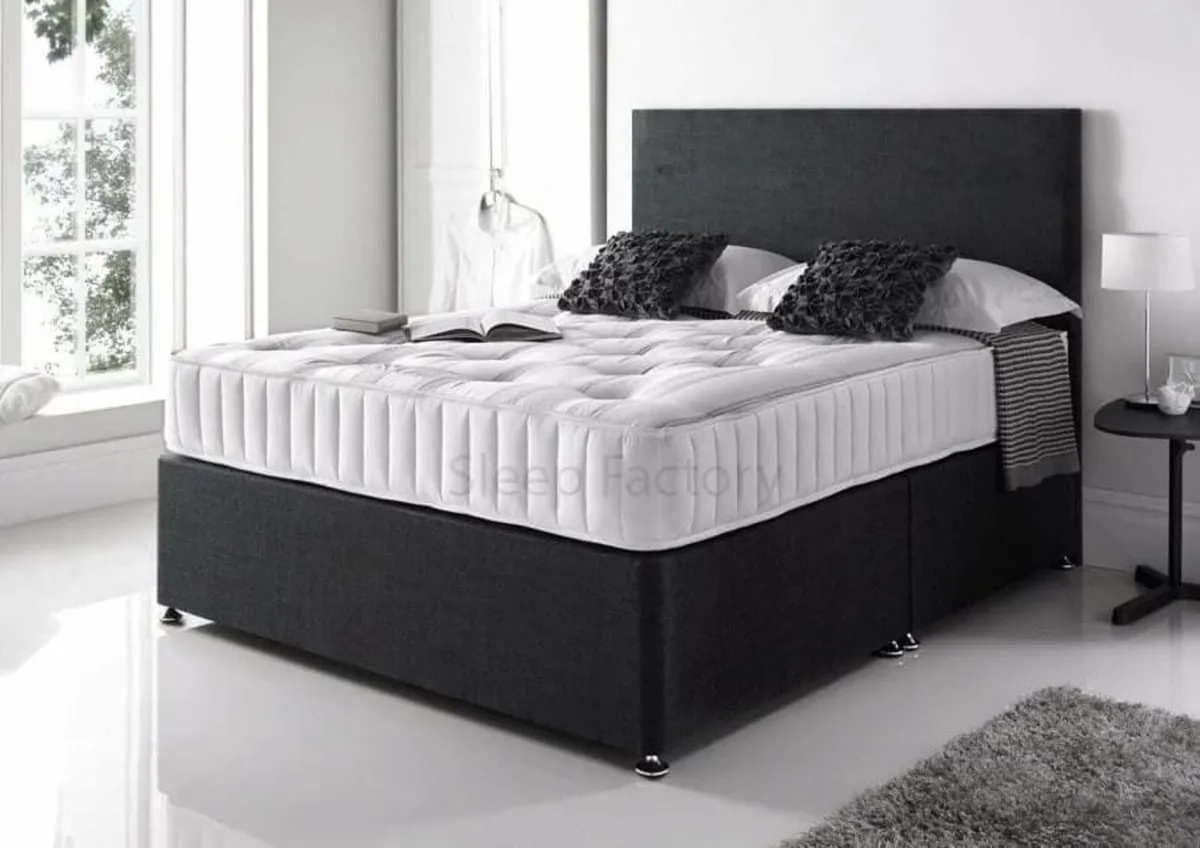Divan Double Beds With Metress - Image 1