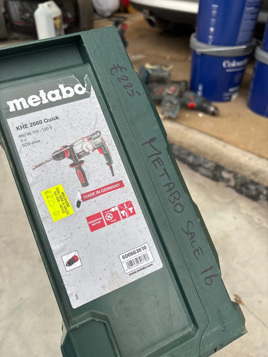Metabo sds 110v hammer drill. - Image 4