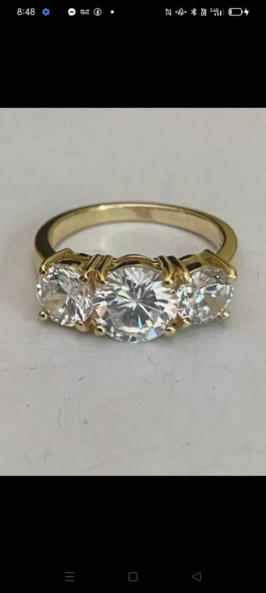 Beautiful Vintage Trilogy Ring - Image 2