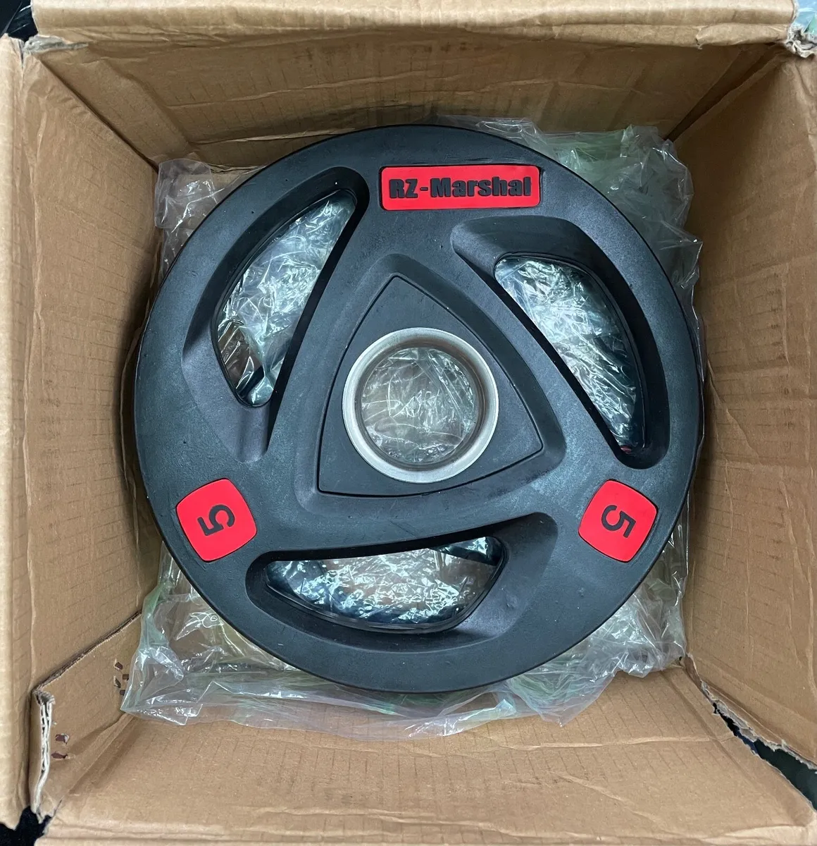 Olympic Weight Plates 2x5kg New (Rubber) - Image 1