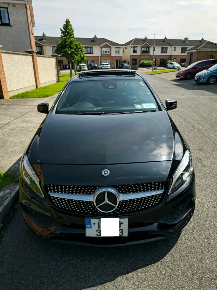 Black Mercedes-Benz Class A180 AMG  SunR/Half Lea - Image 2