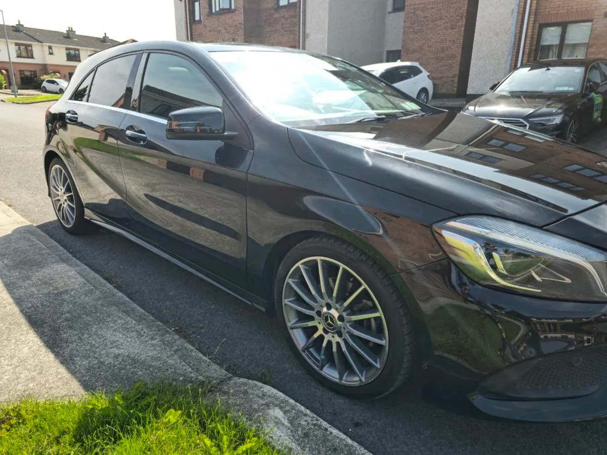 Black Mercedes-Benz Class A180 AMG  SunR/Half Lea - Image 3