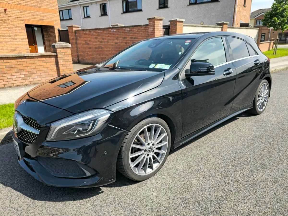 Black Mercedes-Benz Class A180 AMG  SunR/Half Lea - Image 4