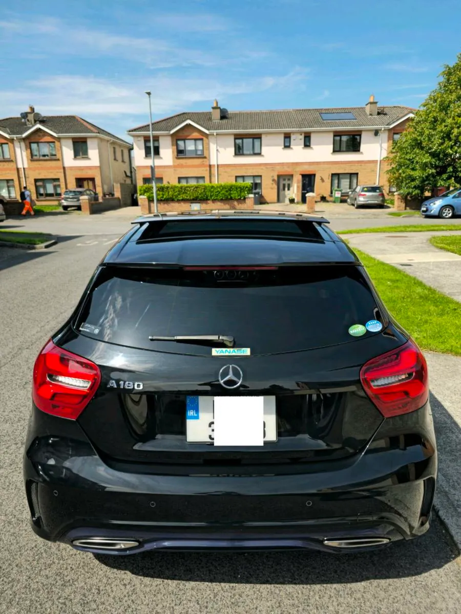 Black Mercedes-Benz Class A180 AMG  SunR/Half Lea - Image 1