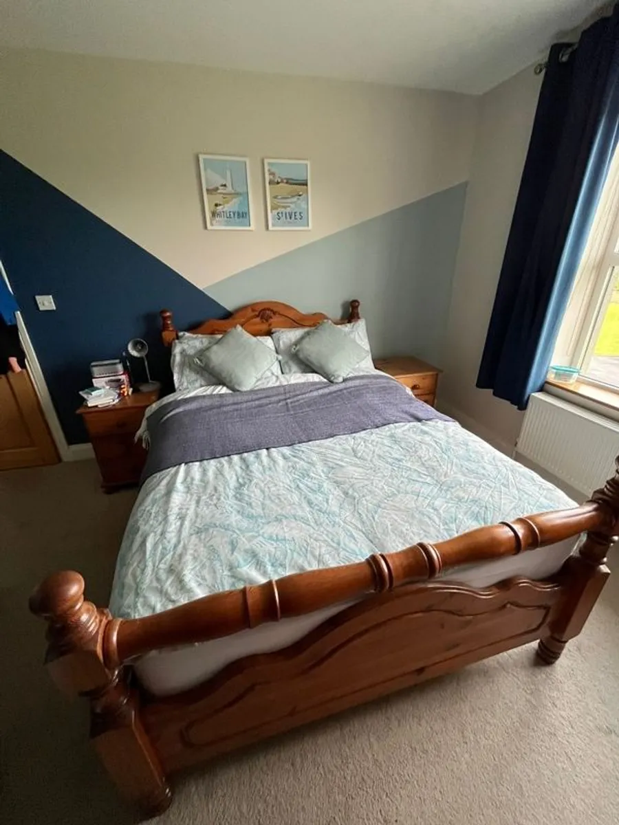 Double Bed Frame & Mattress - Image 1