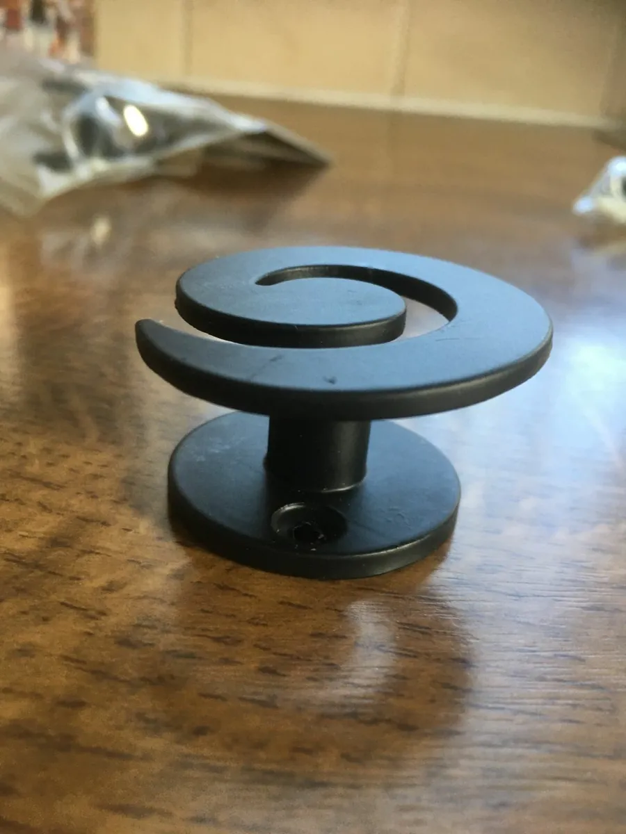 New Black Cast Iron Wall Tie Back Hooks - Image 2