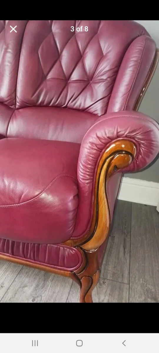 Queen Anne Sofa & Chair - Image 2