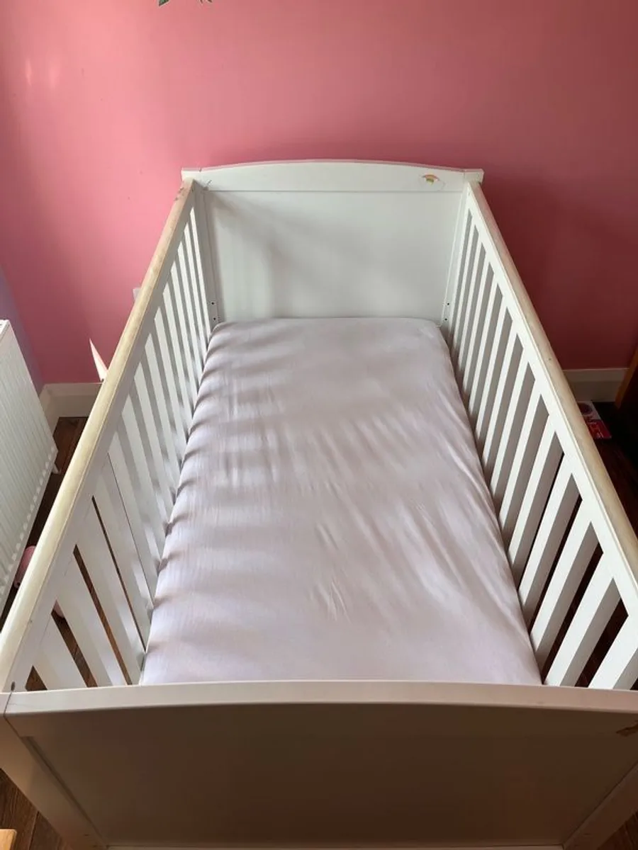Nursery Cot Bed with drawer - Image 2