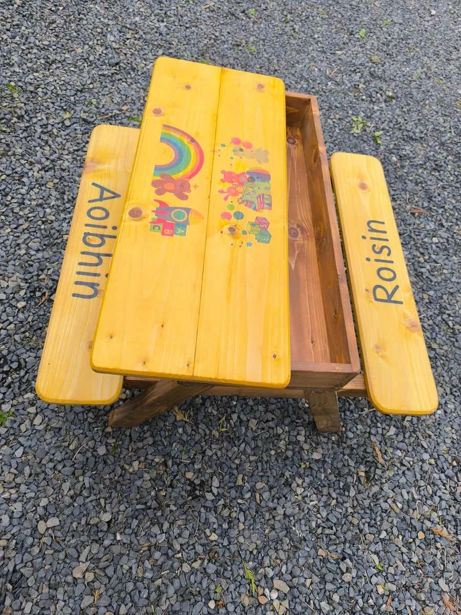 Personalised picnic table sandox - Image 2