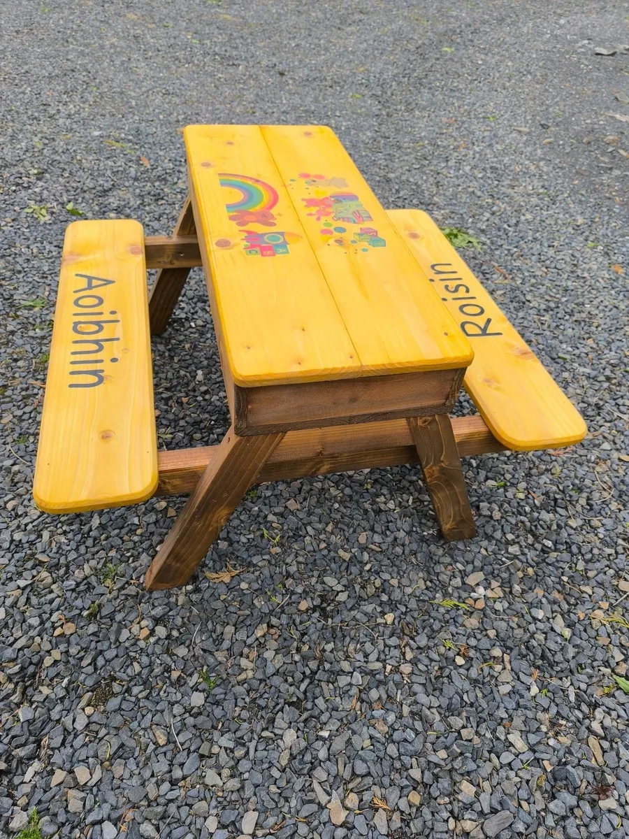 Personalised picnic table sandox - Image 3