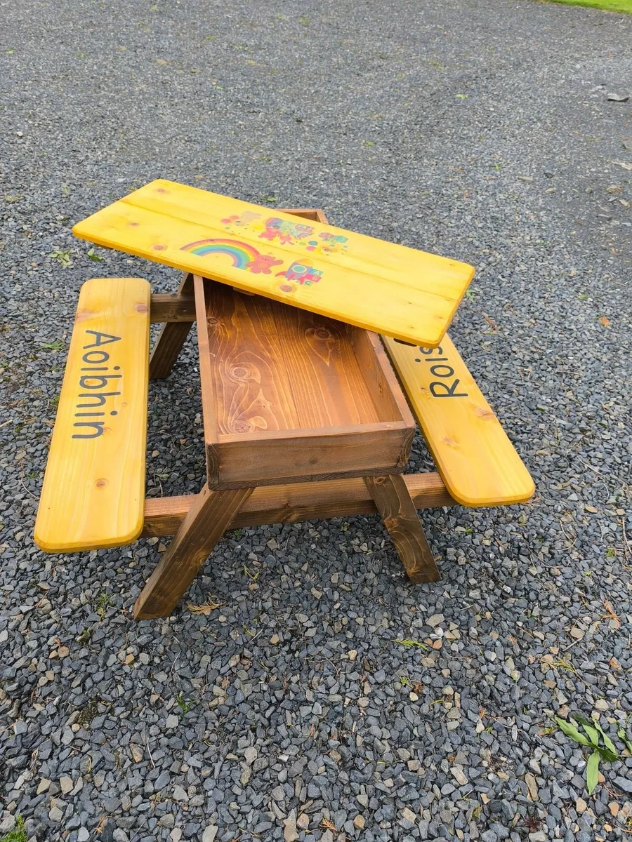 Personalised picnic table sandox - Image 4