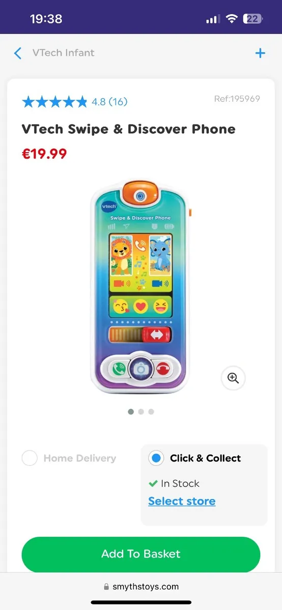 V-Tech Swipe & Discover Phone - Image 1