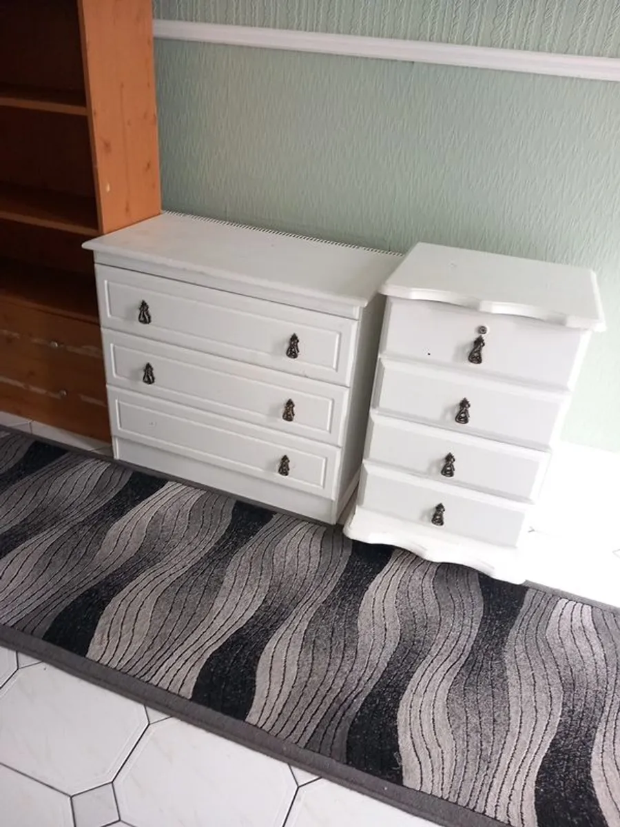 chest of drawers bedside locker and shelves free - Image 1