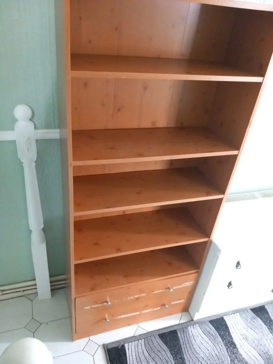 chest of drawers bedside locker and shelves free - Image 2