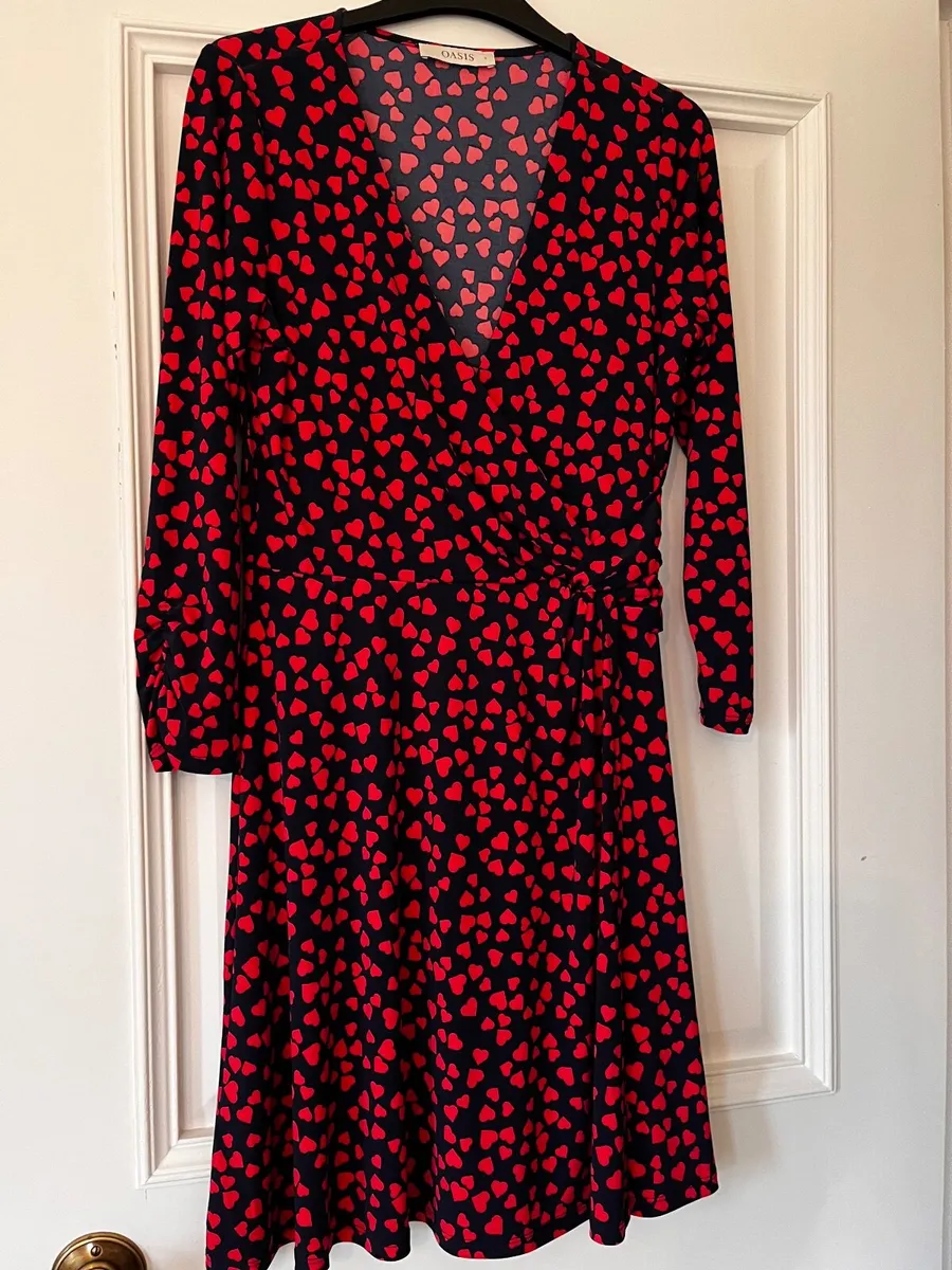 Oasis Heart Dress Size 10/Small Women’s - Image 2