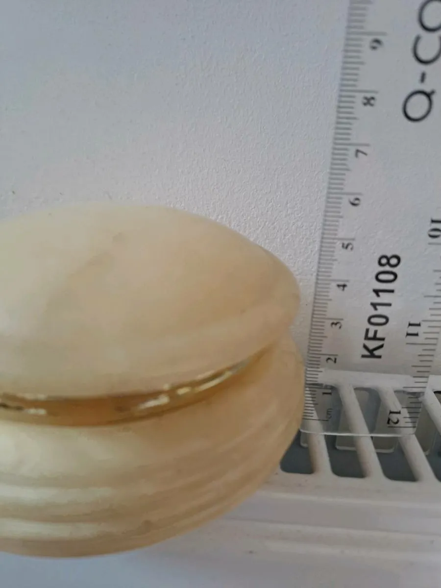 Vintage alabaster jewellery box - Image 4