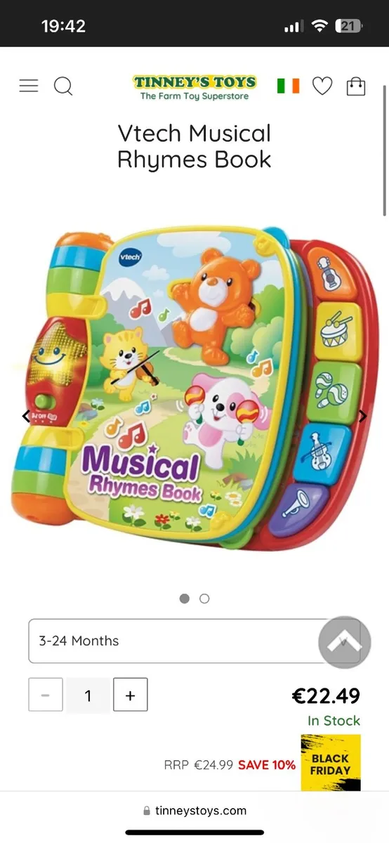 V-Tech Musical Rhymes book - Image 2