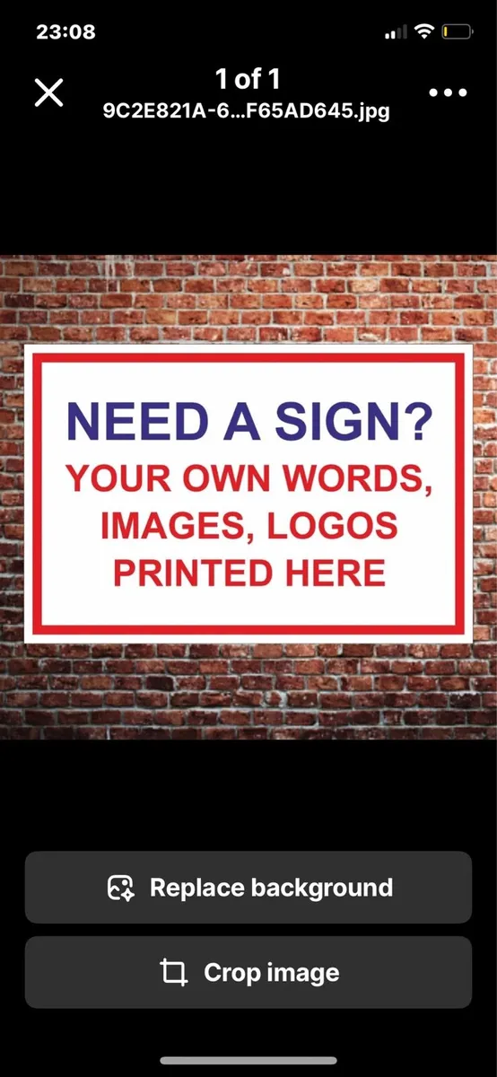 Personalised Metal Sign Any Colour Text Logo Image