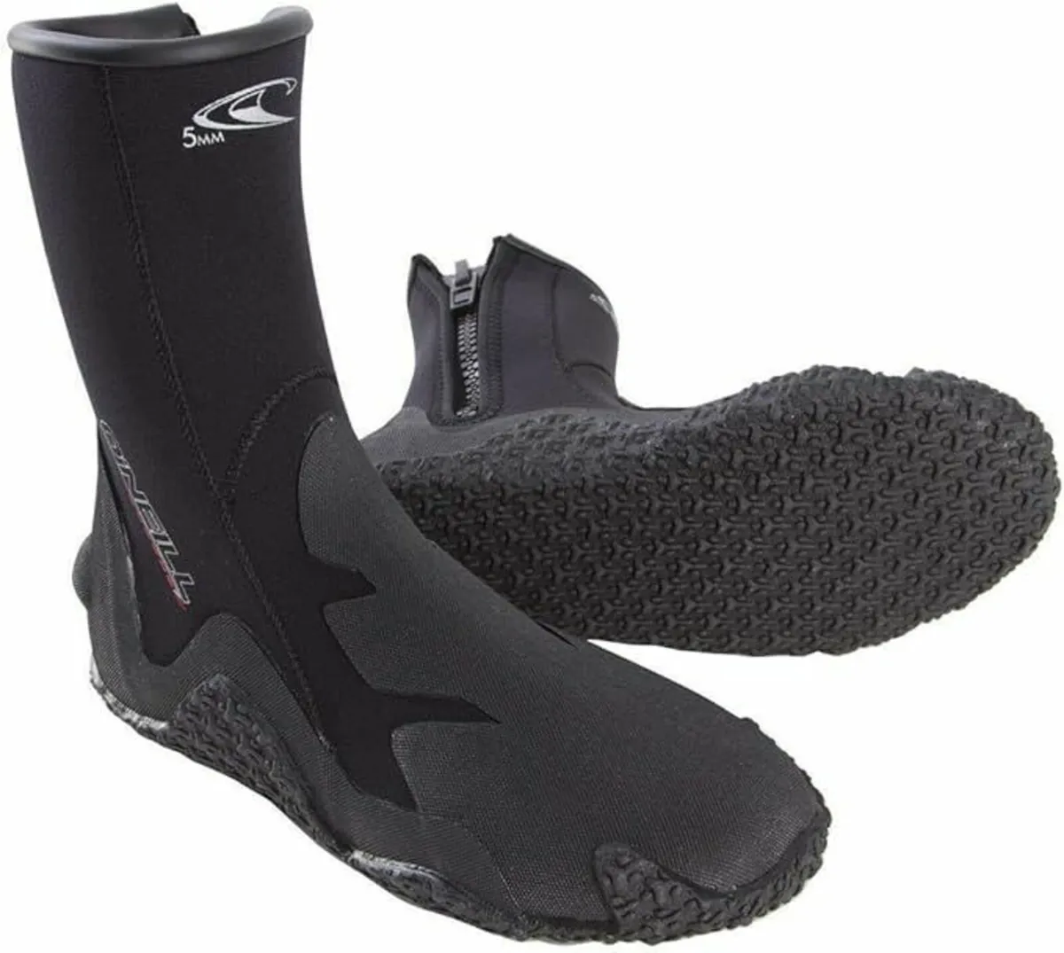 SALE: NEW O'Neill Zipped 5mm wetsuit boots, size 7 - Image 1