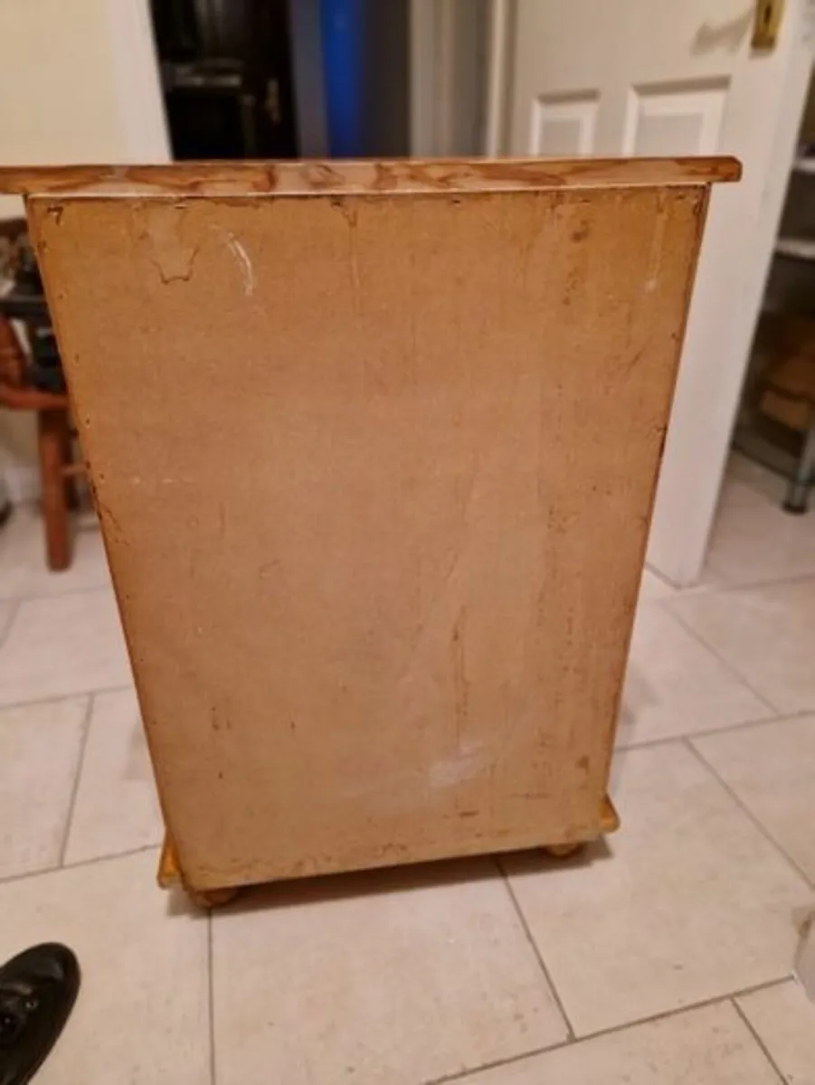3 Drawer Pine Wooden Locker in Great Condition - Image 3