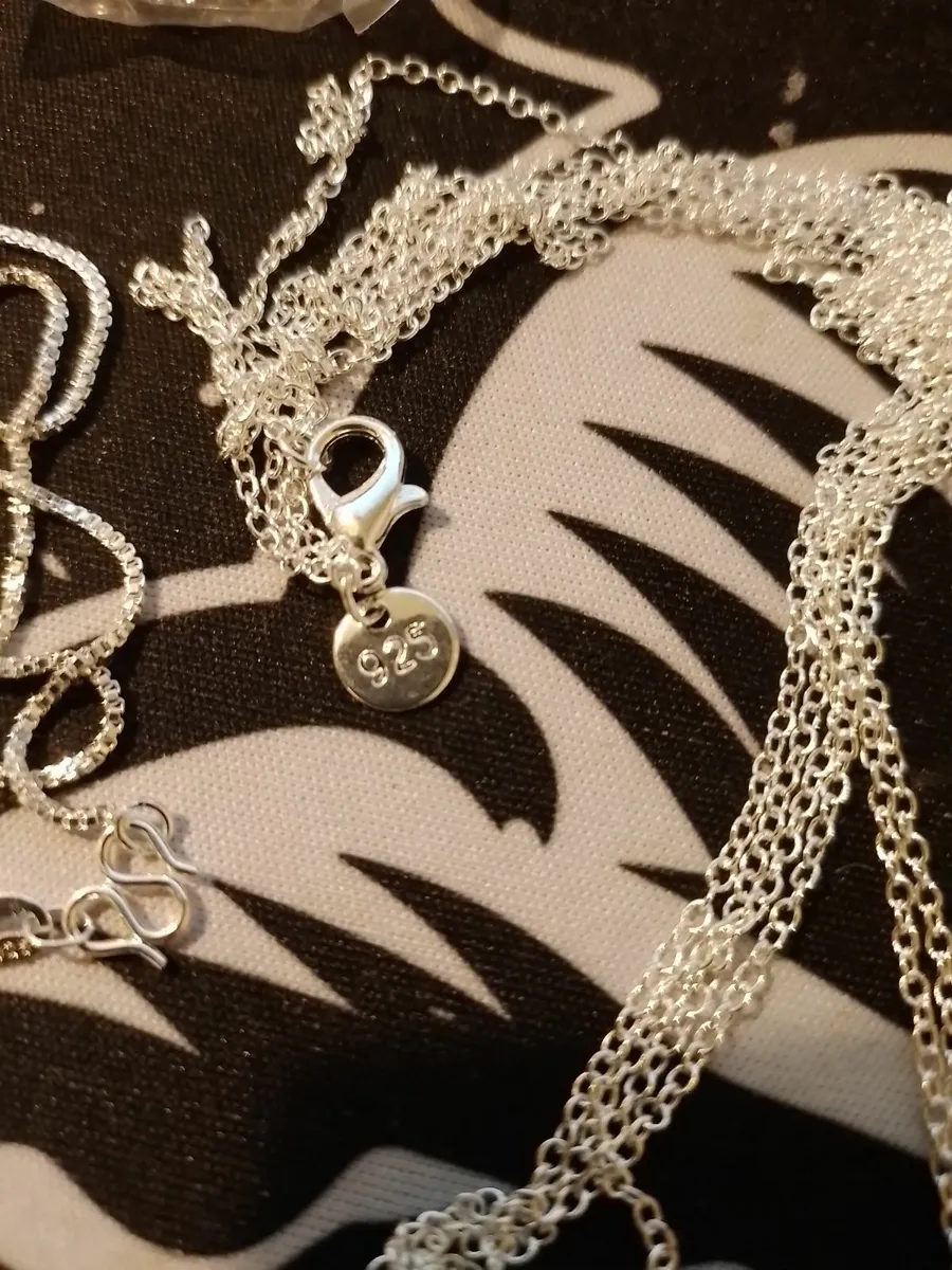 925 Silver Necklaces Job Lot of 7 - Image 2