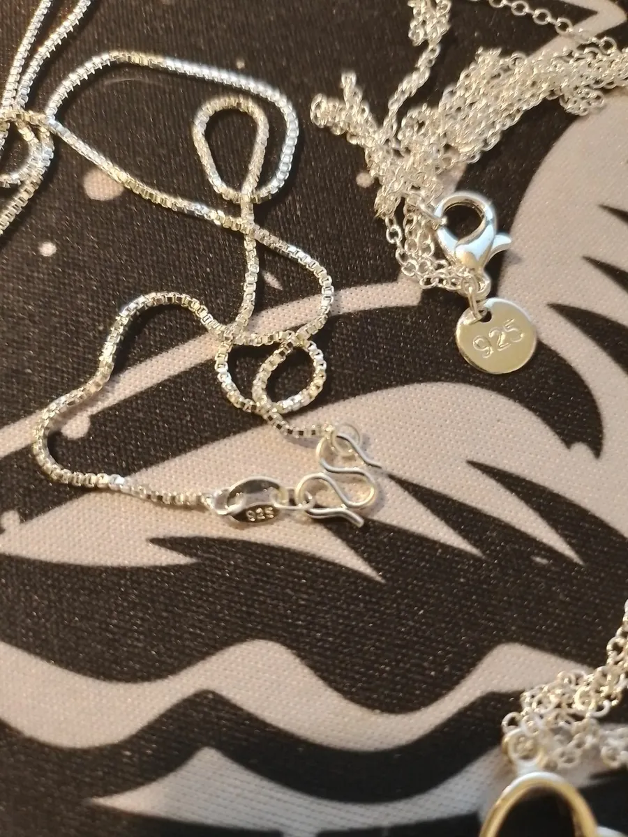 925 Silver Necklaces Job Lot of 7 - Image 3