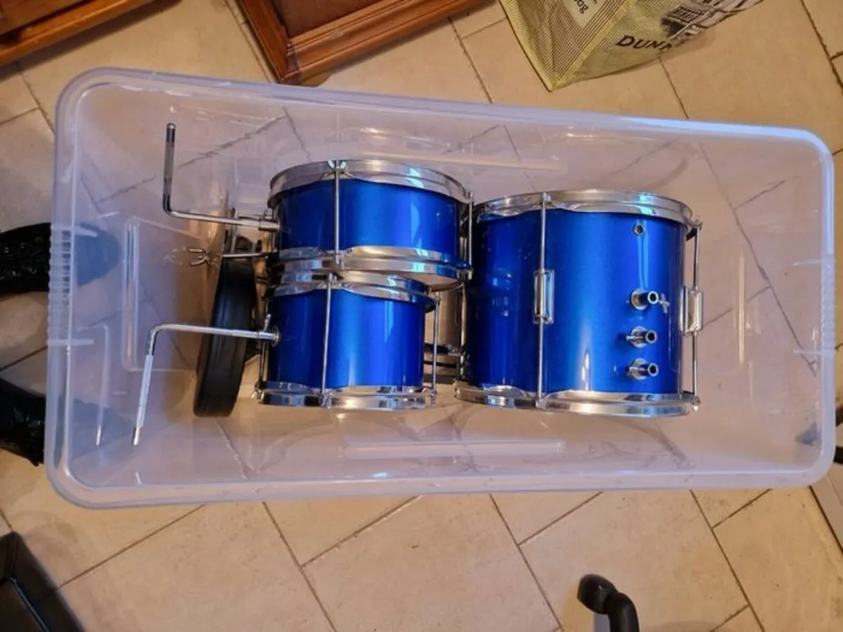 Complete Drum Set in New Condition - Image 1