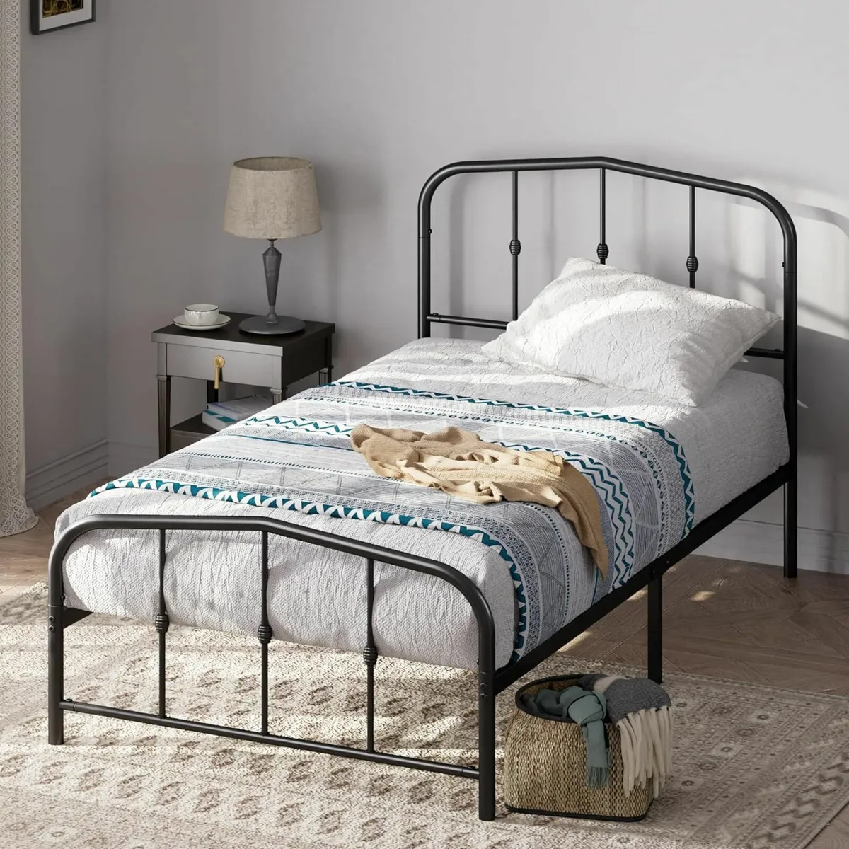 Single Bed frame - Bed 90x190 cm headboard - Image 1