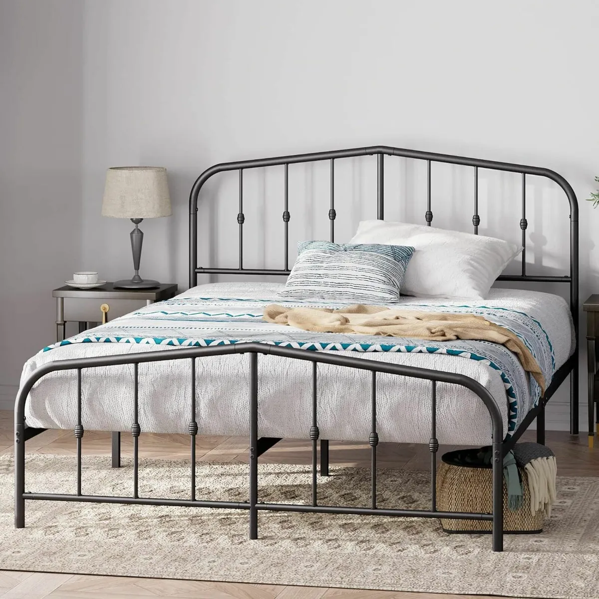 King size Bed frame 150x200 cm Underbed storage - Image 1