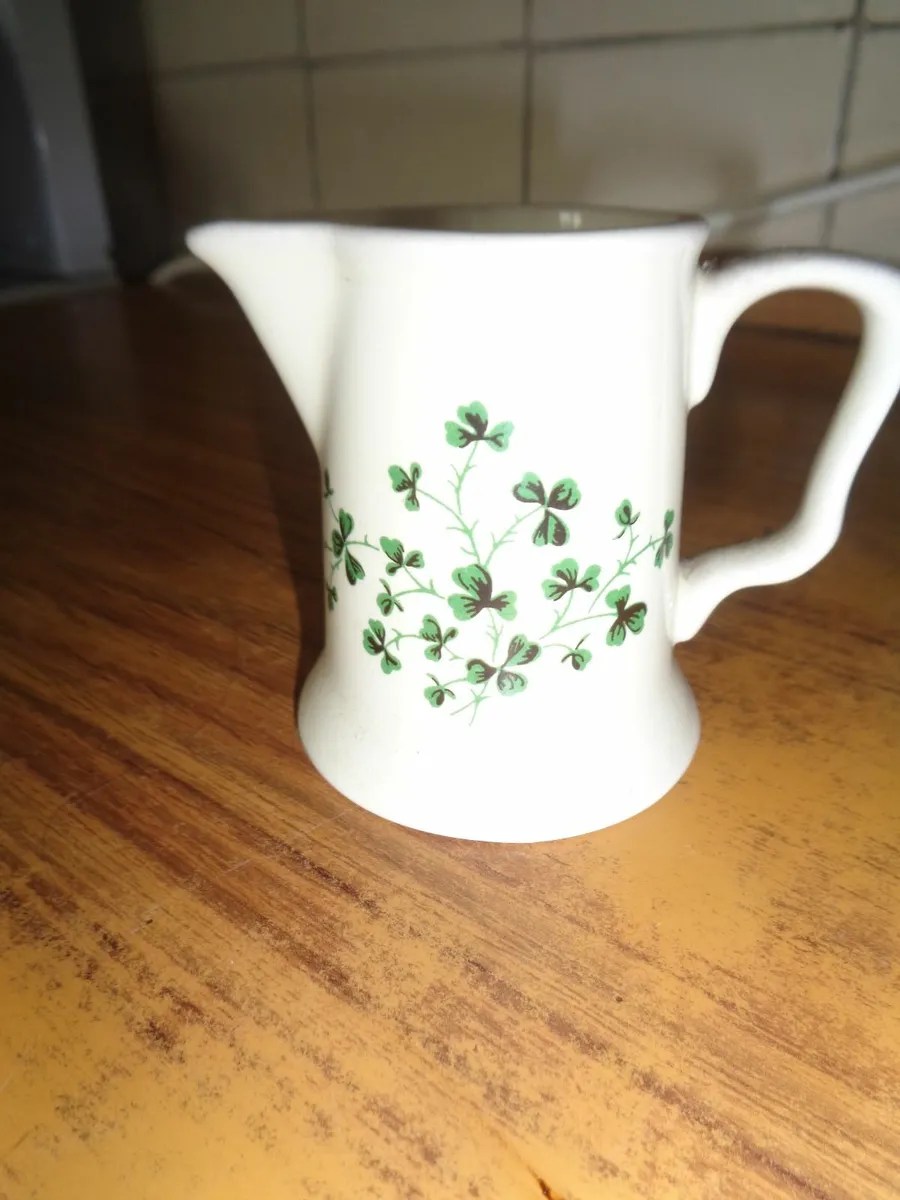 Vintage Carrigaline Shamrock Jug for Sale - Image 1