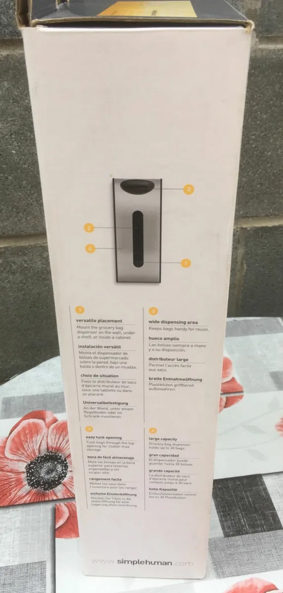 BRAND NEW Simplehuman Shopping Bag Storage - Image 4