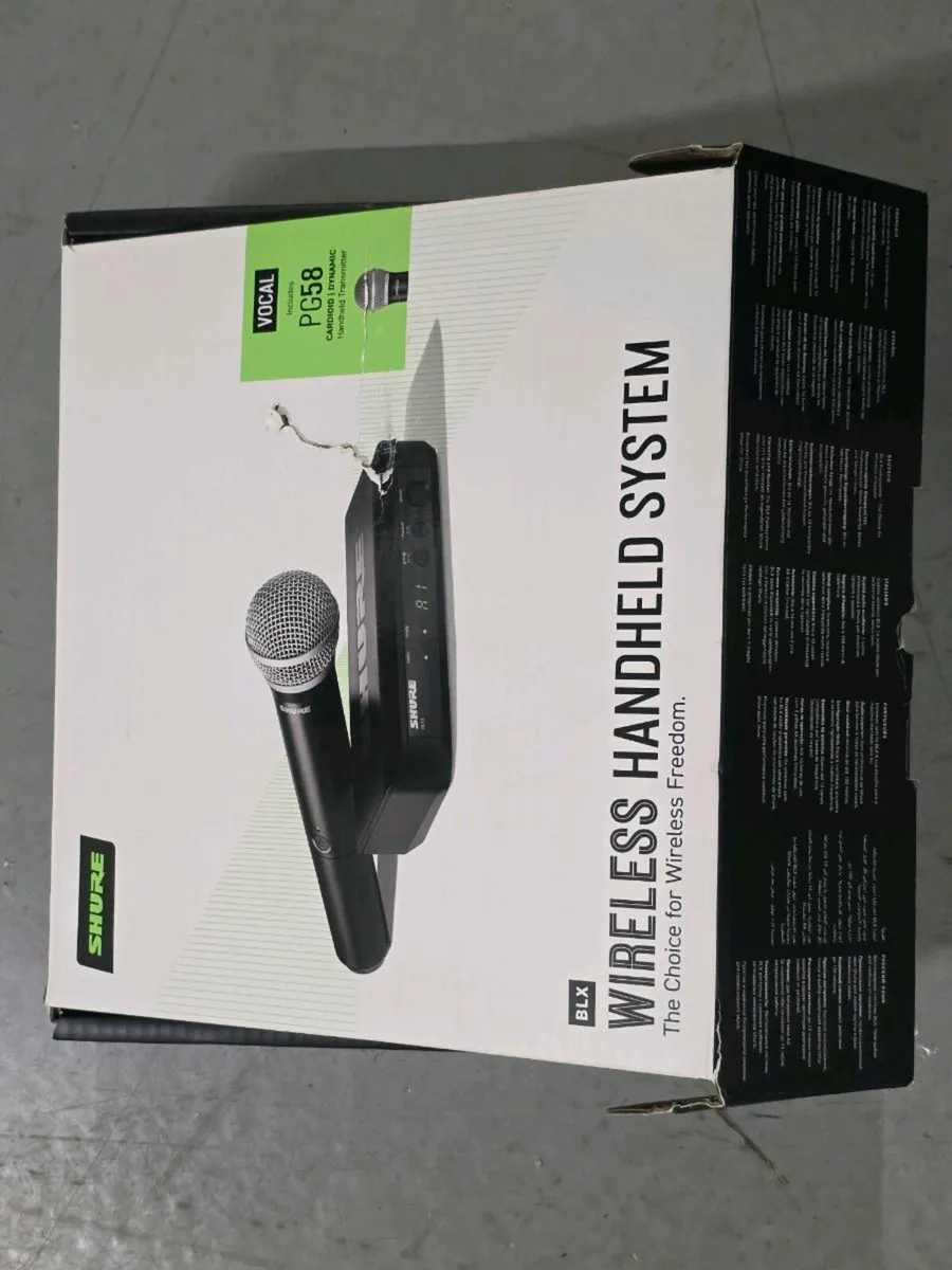 SHURE PG58 WIRELESS MICROPHONE SYSTEM - Image 1